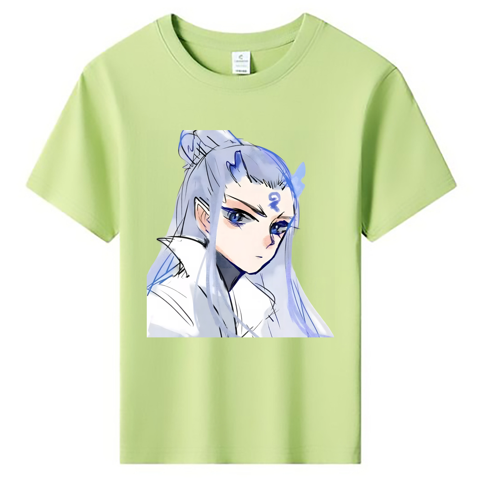 （画像用） Ne Zha 2 ナタ 魔童の大暴れ 綿100％キッズTシャツ（フロントプリント）